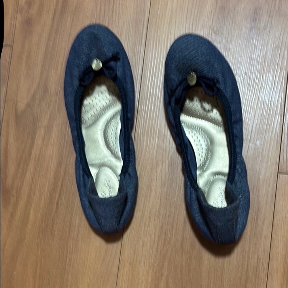 Dexflex Comfort Navy Ballet Flats